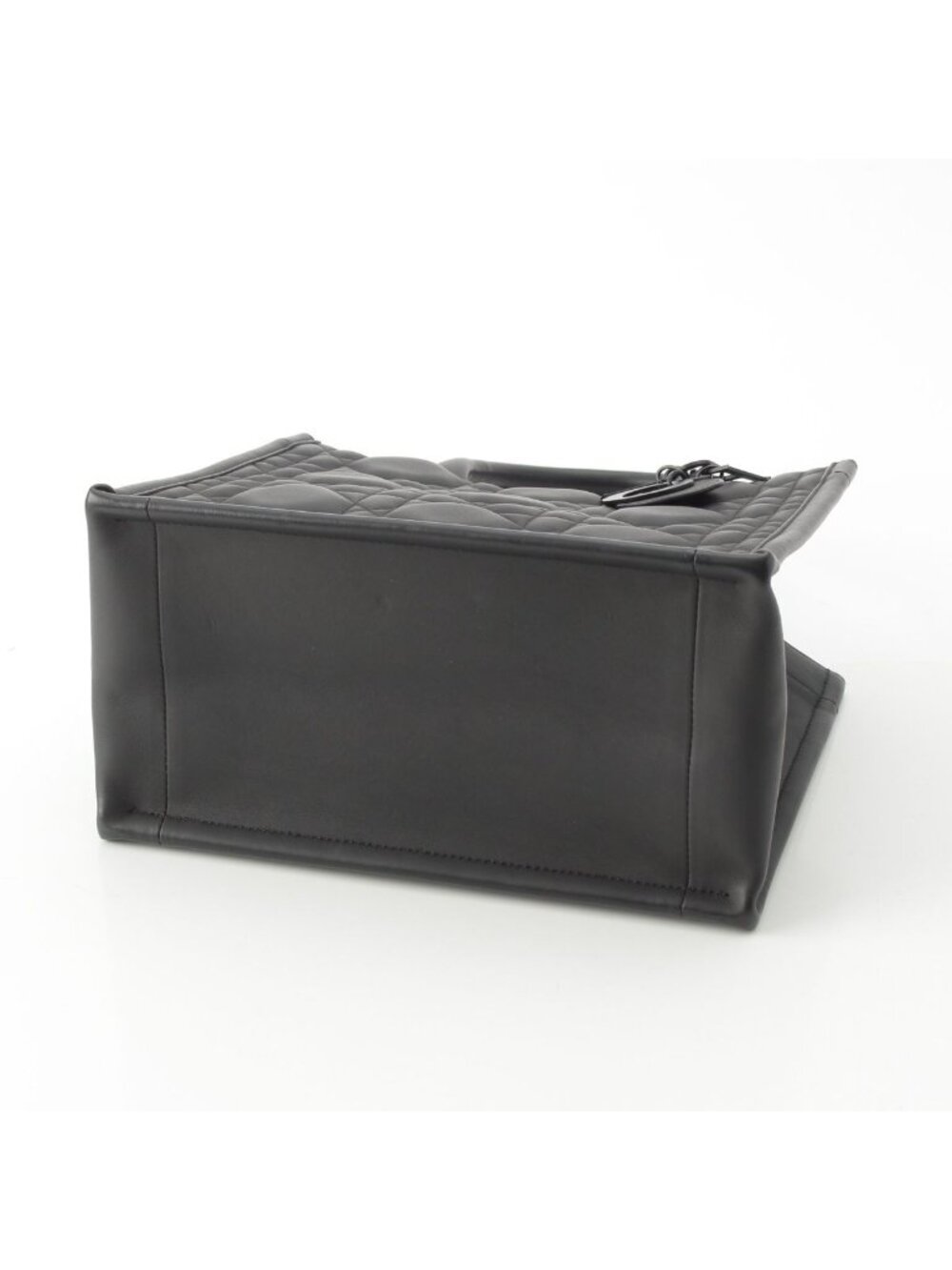 Dior Leather Micro Cannage Book Tote So Black Small - Picture 5 of 10